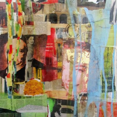 HEIMATSTÜCK 28, 2015 Mischtechnik-Collage auf Leinwand, 70x50cm