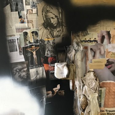 CHURCH 2, 2018, Mischtechnik-Materialcollage auf Leinwand, 120x100cm